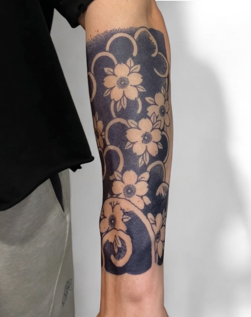 Japanese Blossoms - Half Sleeve