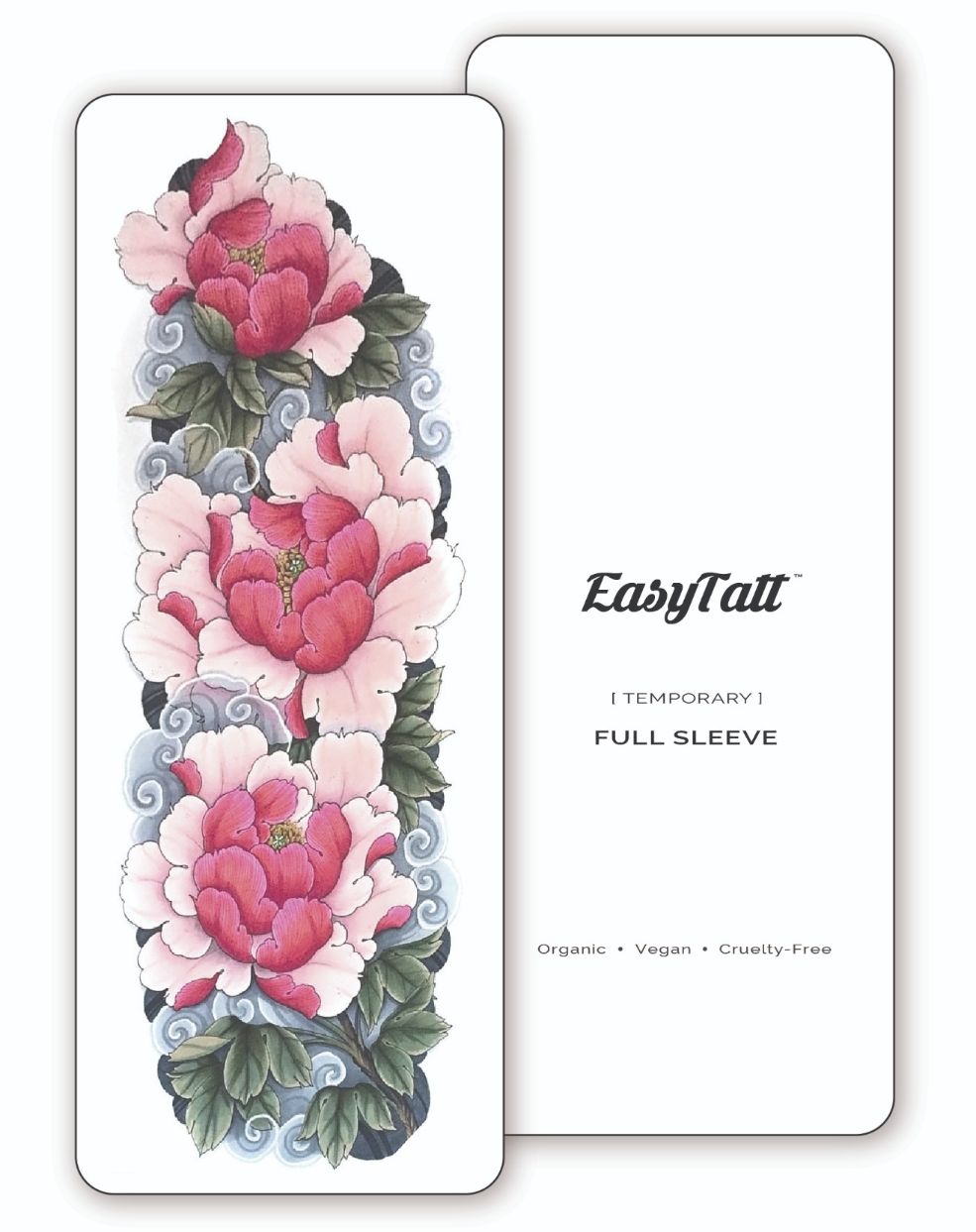 (Full Sleeve) Japanese Bloom - Temporary Tattoo