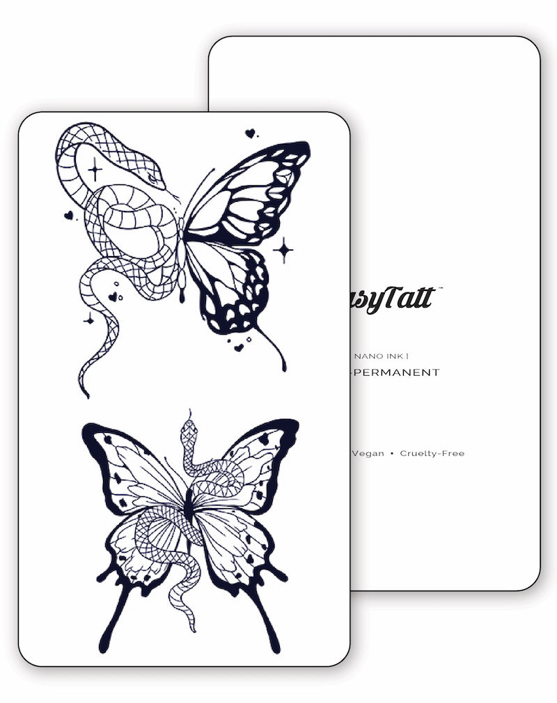 Snake Butterflies - 2 Tattoos