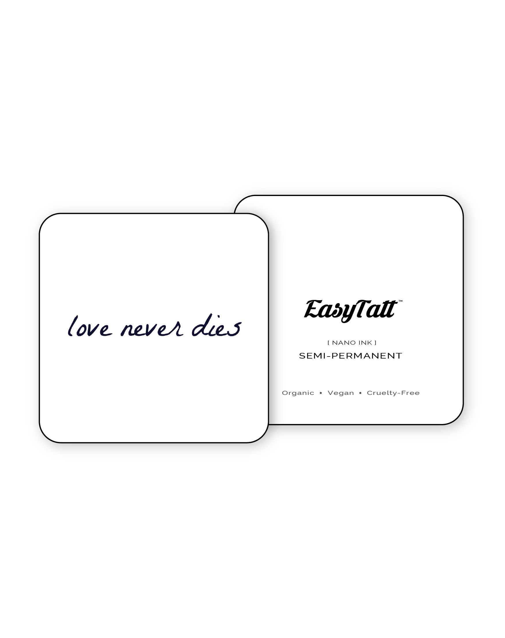 Love never dies x 2 - Semi-Permanent Tattoo