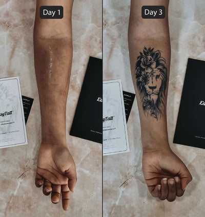 Lioness - Semi-Permanent Tattoo