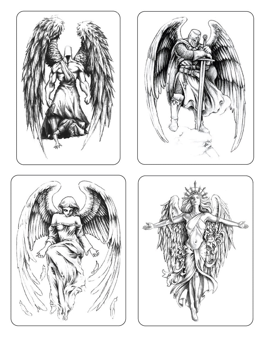 (XL Size) Angels - Temporary Tattoos