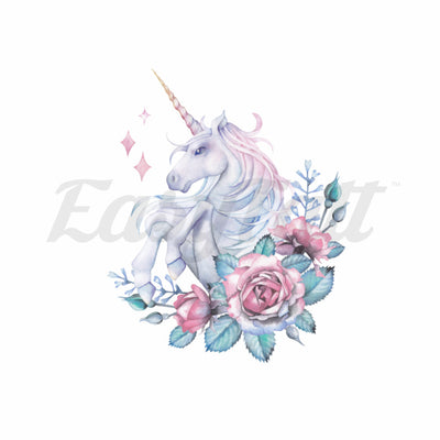 Beautiful Unicorn - Temporary Tattoo
