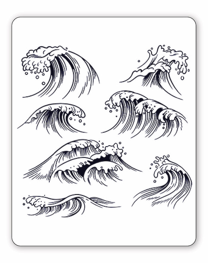 Big Waves - Semi-Permanent Tattoos