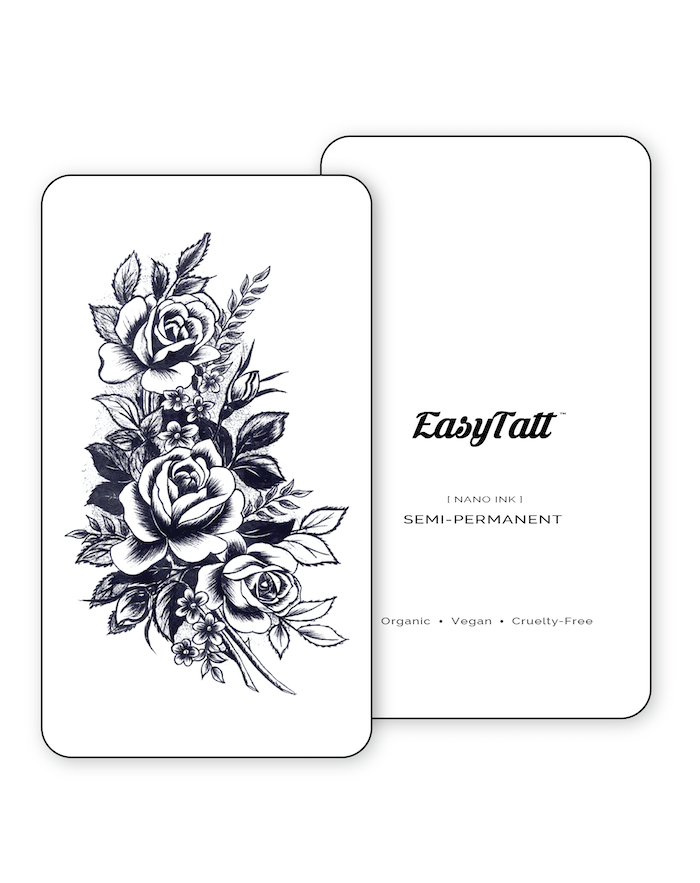 Blackwork Roses - Semi-Permanent Tattoo
