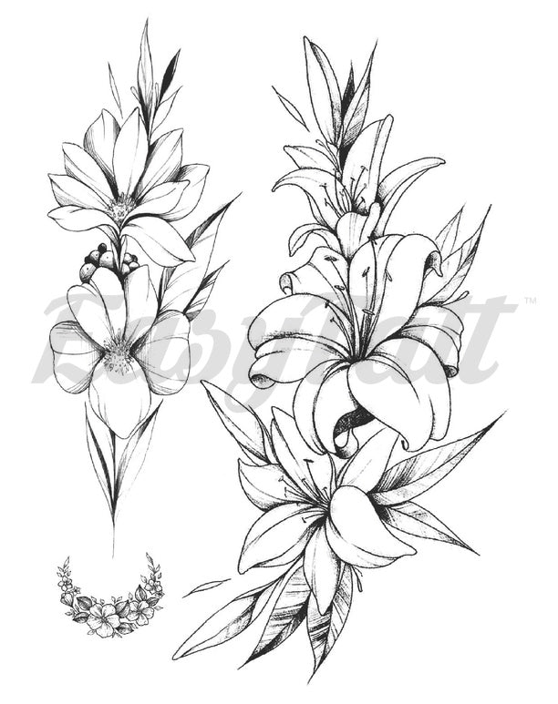 Blooms - Temporary Tattoos