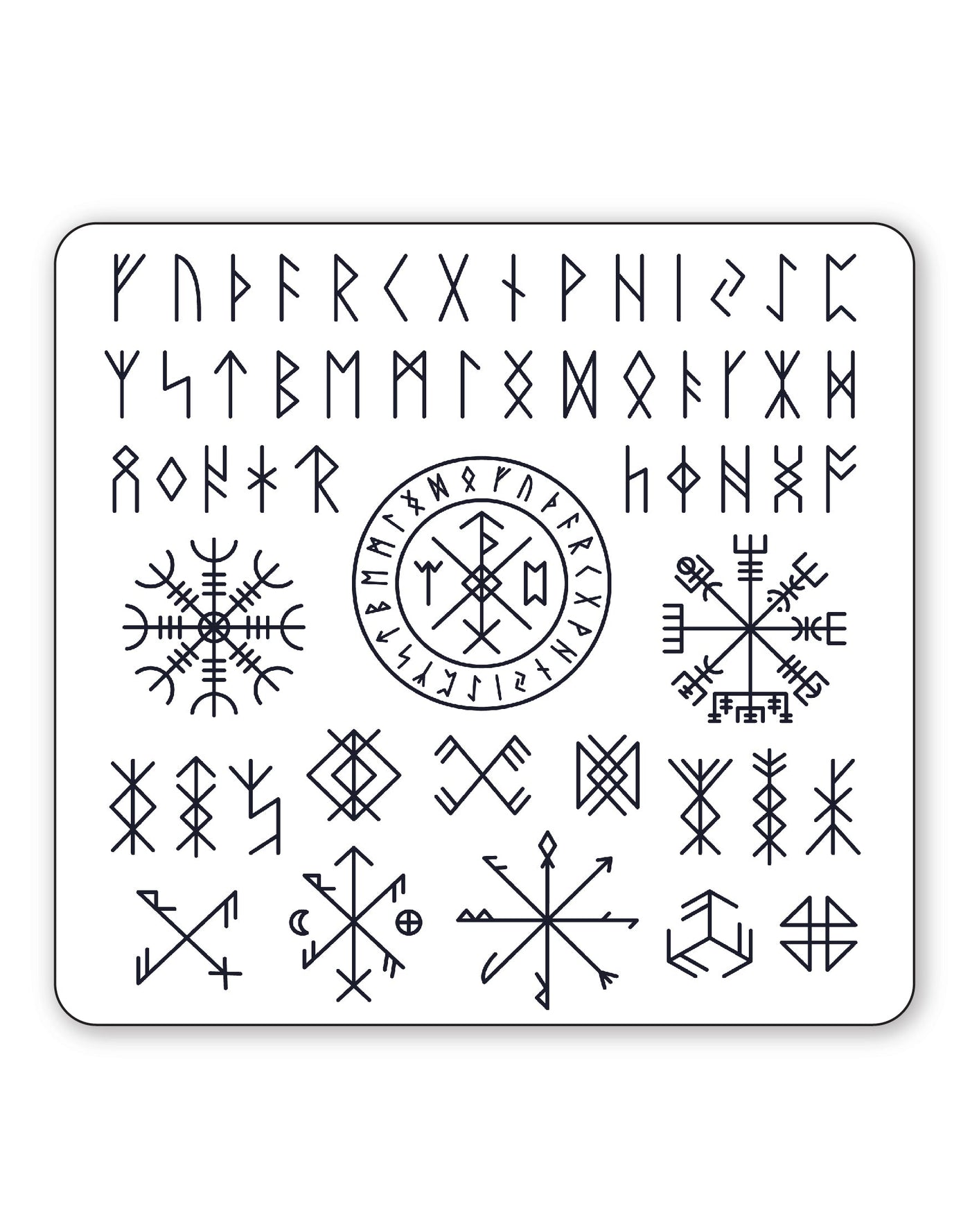 (55 Tattoos) Celtic Runes - Semi-Permanent Tattoos