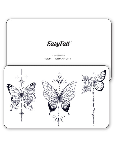 Dazzling Butterflies - Semi-Permanent Tattoos