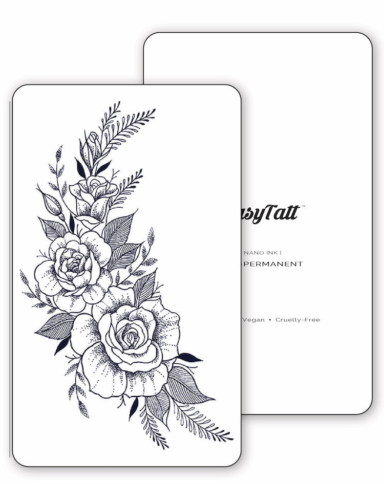 Dotwork Roses - Semi-Permanent Tattoo