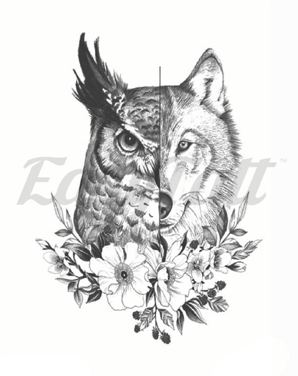 Dual Wisdom - Temporary Tattoo