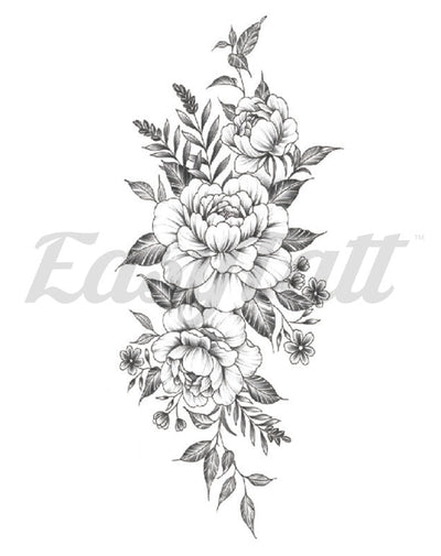 Floral Flow - Temporary Tattoo