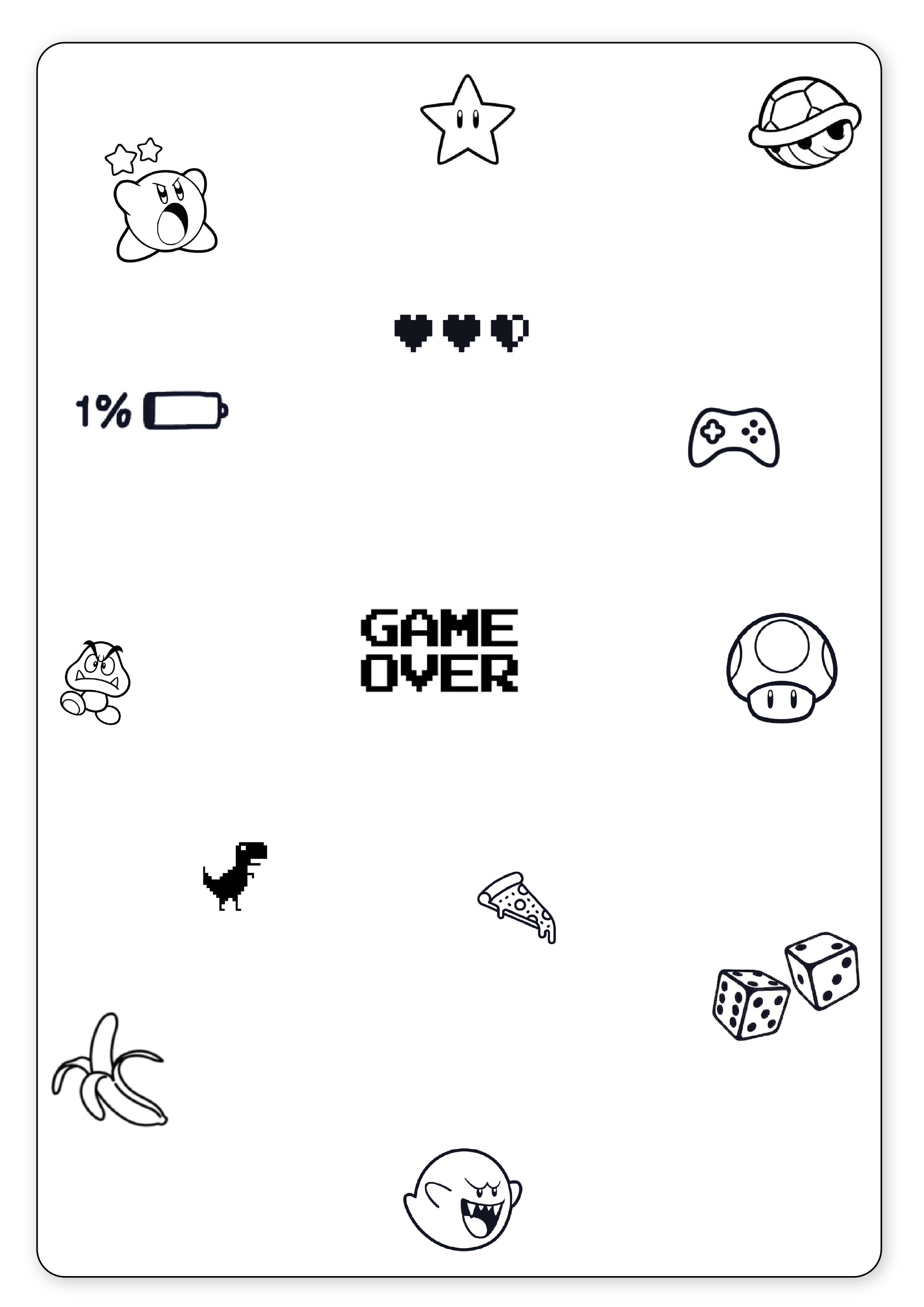 (14 Tattoos) Game Over - Semi-Permanent Tattoos