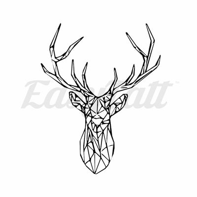 Geometric Deer - Temporary Tattoo