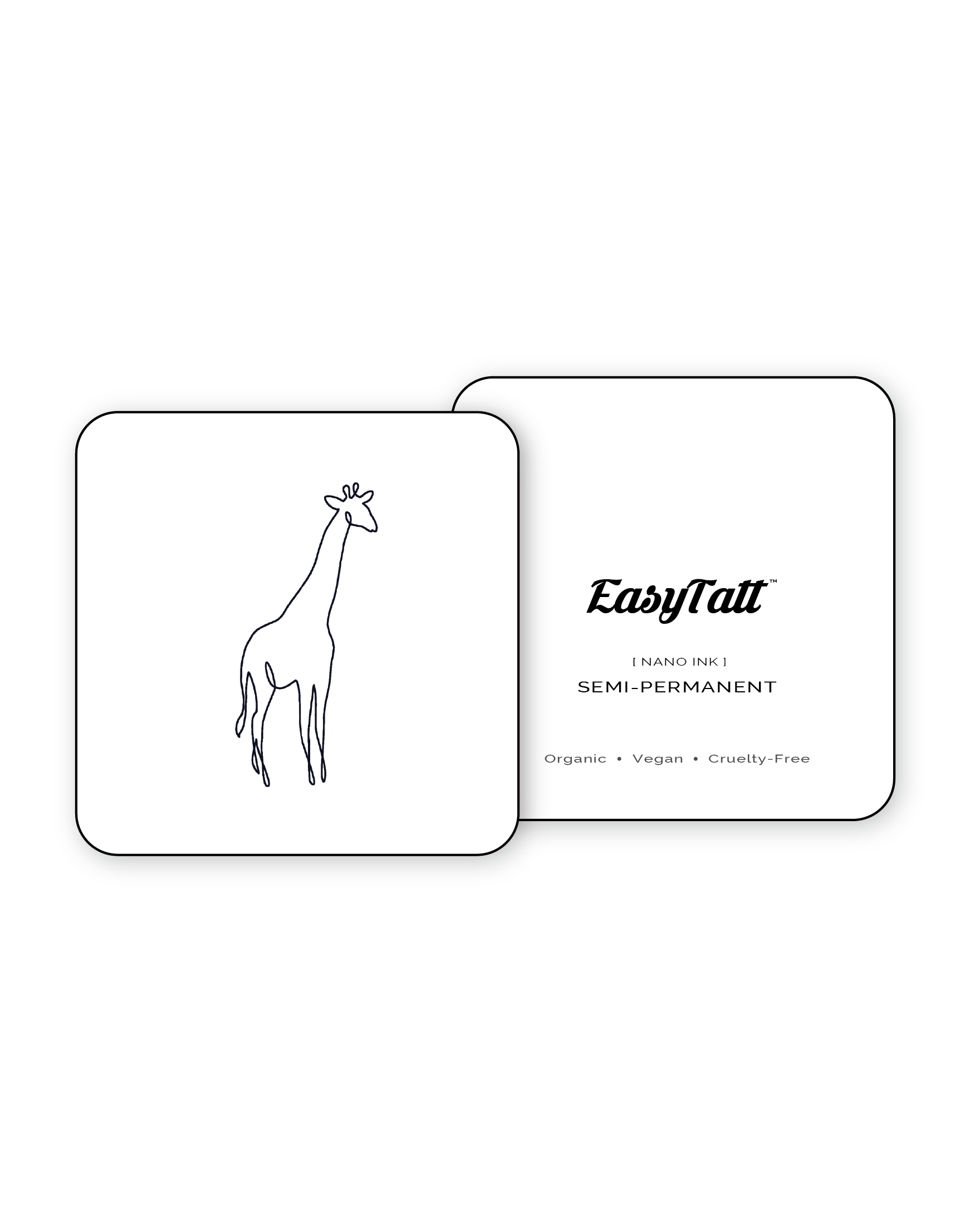 Giraffe x 2 - Semi-Permanent Tattoo