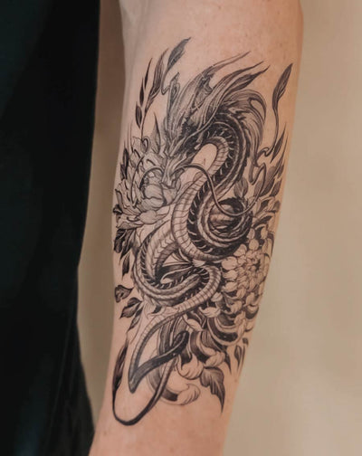 Hidden Dragon - Temporary Tattoo