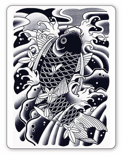 (Half Sleeve) Japanese Koi Fish - Semi-Permanent Tattoo