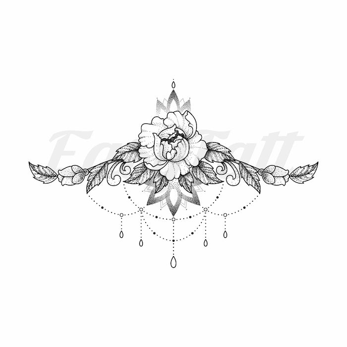 Lotus Leaves - Temporary Tattoo