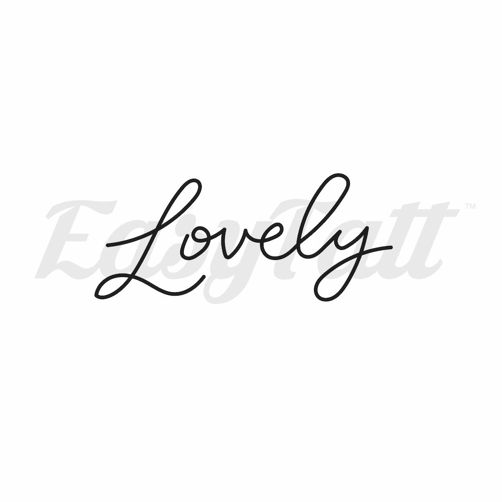 Lovely - Temporary Tattoo