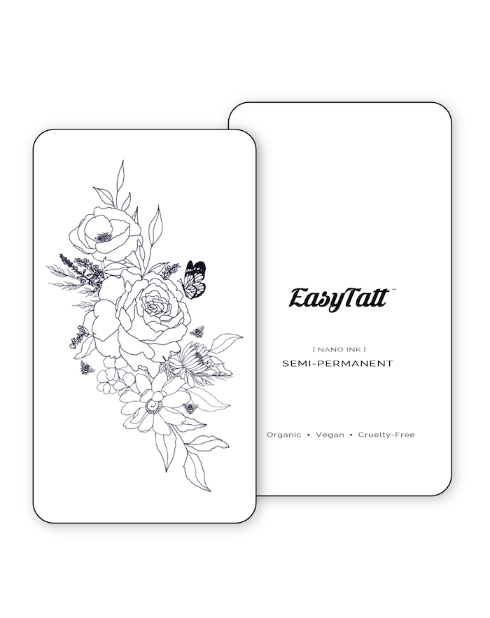Minimal Bloom - Semi-Permanent Tattoo
