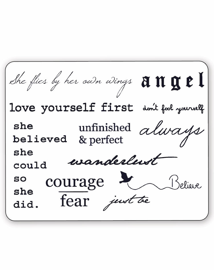 (11 Tattoos) Wise Words - Semi-Permanent Tattoos