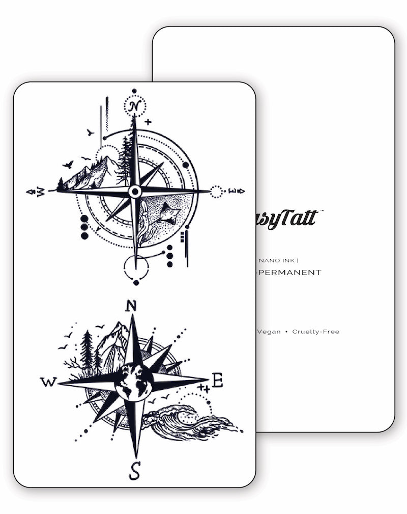 Nature Compass - 2 Tattoos