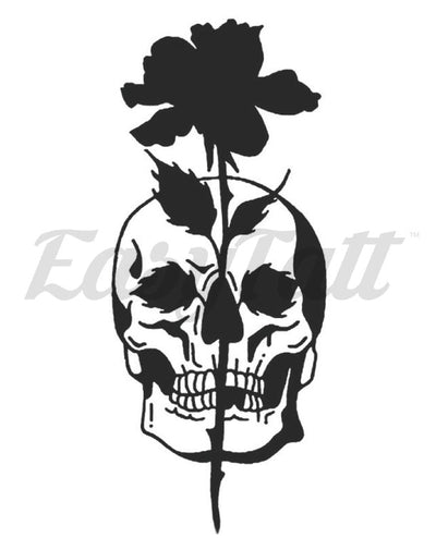 Noir Skull - Temporary Tattoo