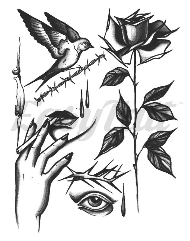 Ominous - Temporary Tattoos