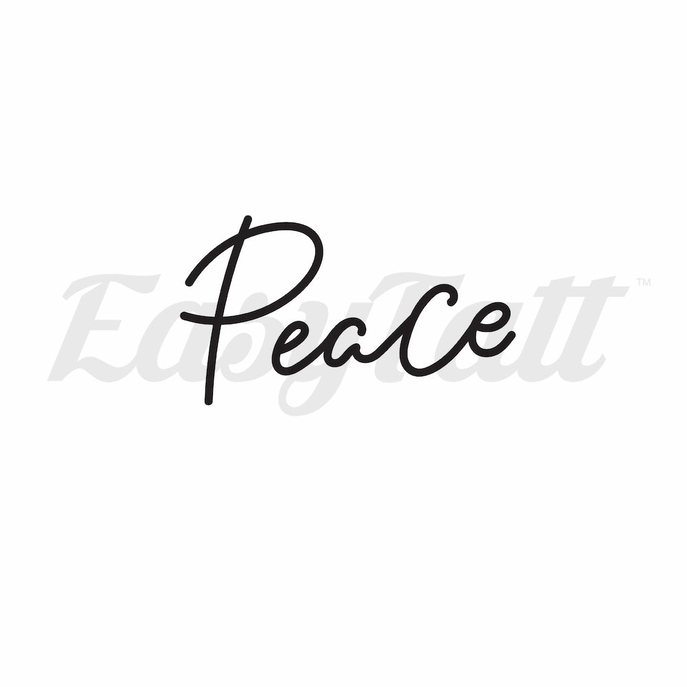 Peace - Temporary Tattoo