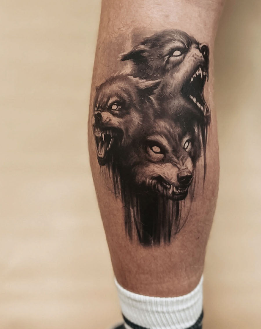 Possessed Wolves - Temporary Tattoo