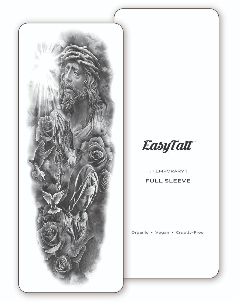 (Full Sleeve) Prayer - Temporary Tattoo