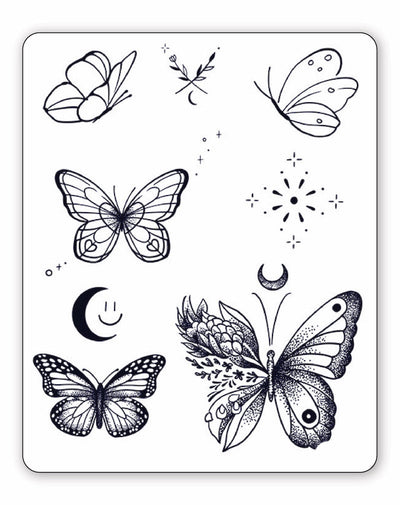 Butterfly Delight - Semi-Permanent Tattoos