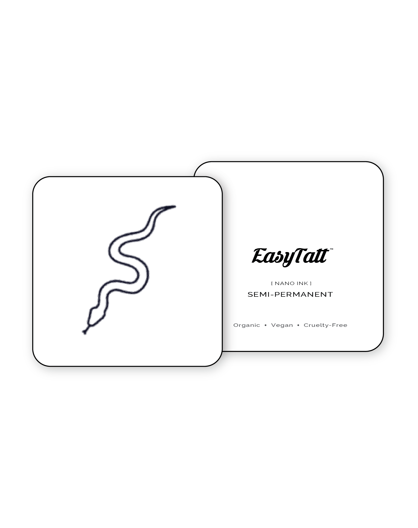 Slither Outline x 2 - Semi-Permanent Tattoo