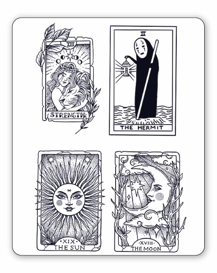 Tarot Cards - Semi-Permanent Tattoos