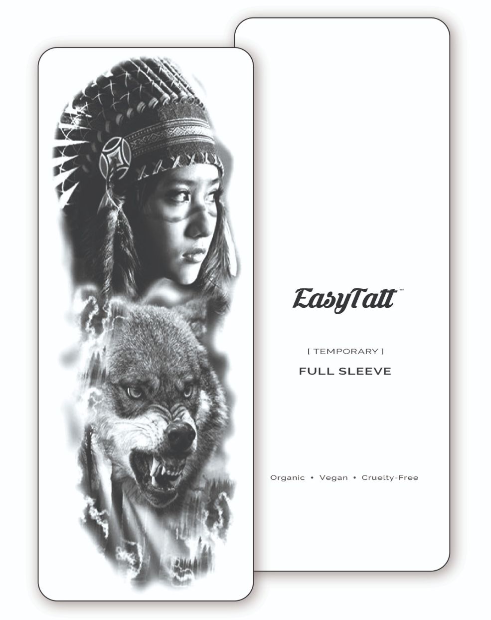 (Full Sleeve) The Tracker - Temporary Tattoo