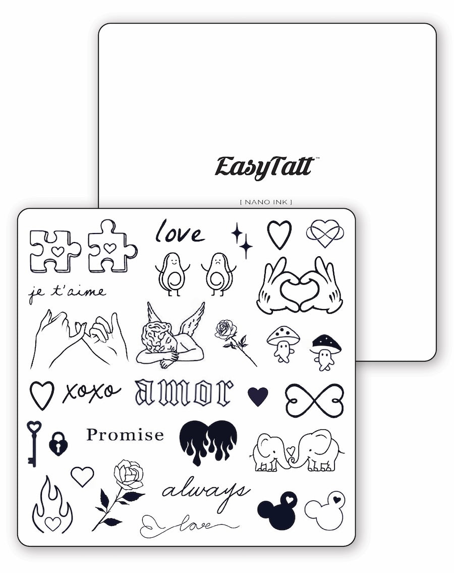 (30 tattoos) Couples Tattoos - Semi-Permanent Tattoos