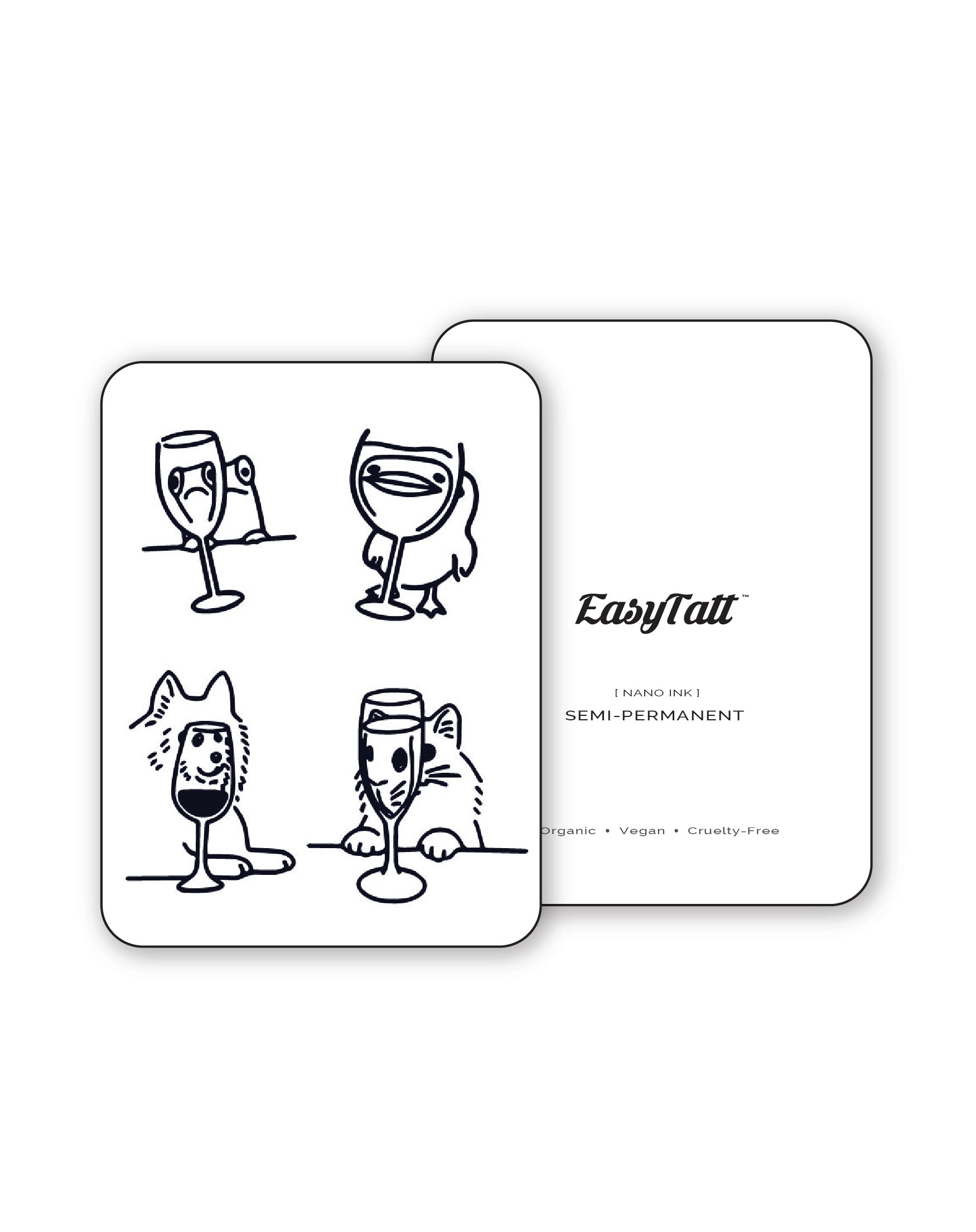 (4 Tattoos) Love at first sight - Semi-Permanent Tattoos