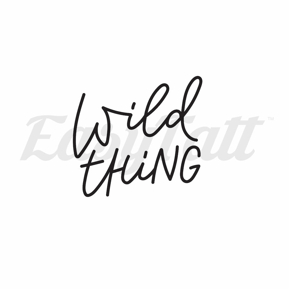 Wild Thing - Temporary Tattoo