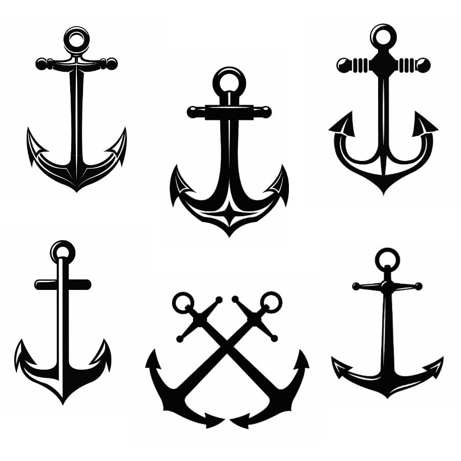 Anchor Set - Temporary Tattoo