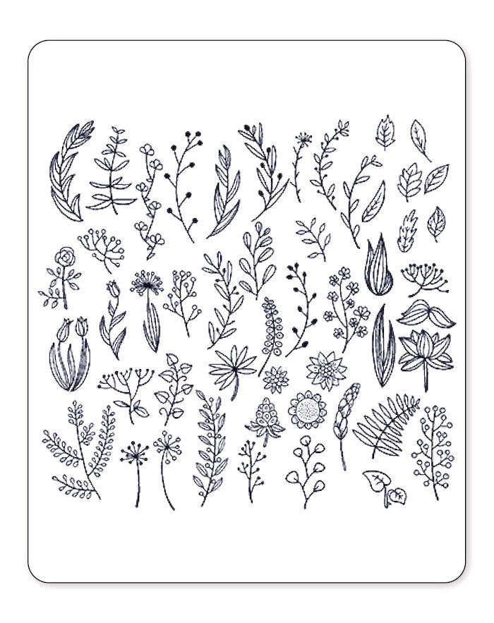 (44 Tattoos) Assorted Flora - Semi-Permanent Tattoos