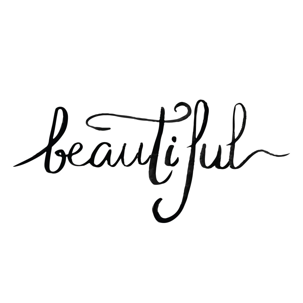 Beautiful - By Eastern Cloud - Temporary Tattoo