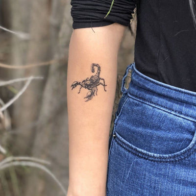 Black Scorpion - Temporary Tattoo