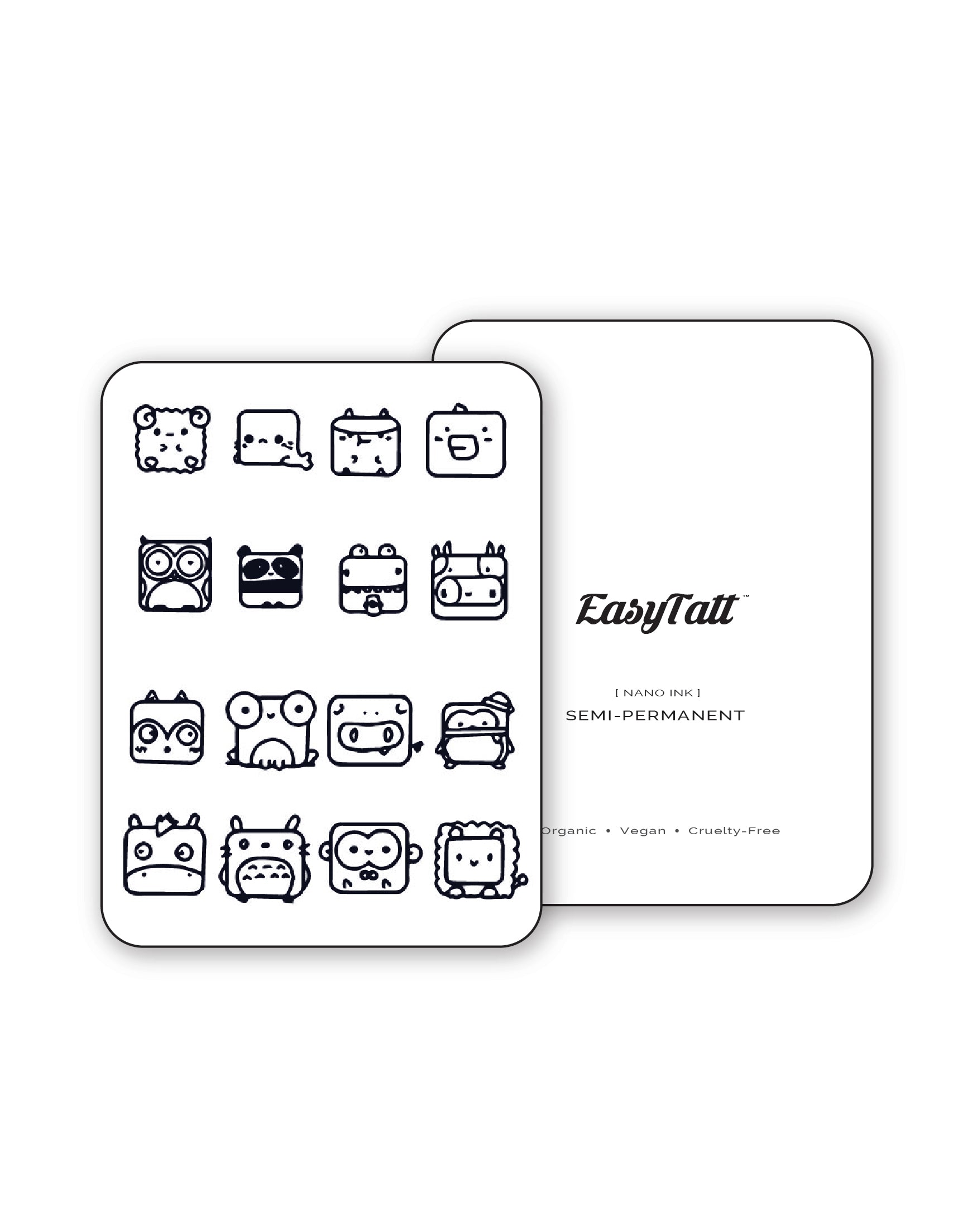 (16 Tattoos) Block Buddies - Semi-Permanent Tattoos