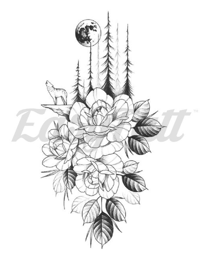 Blooming Forest - Temporary Tattoo