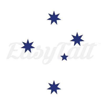 Blue Southern Cross - Temporary Tattoo