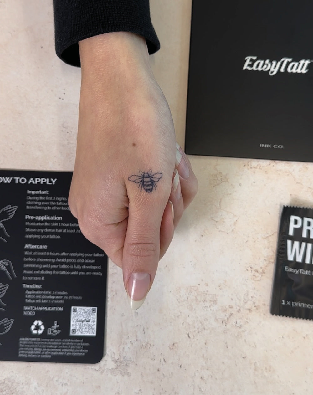 Busy Bee x 2  - Semi-Permanent Tattoo