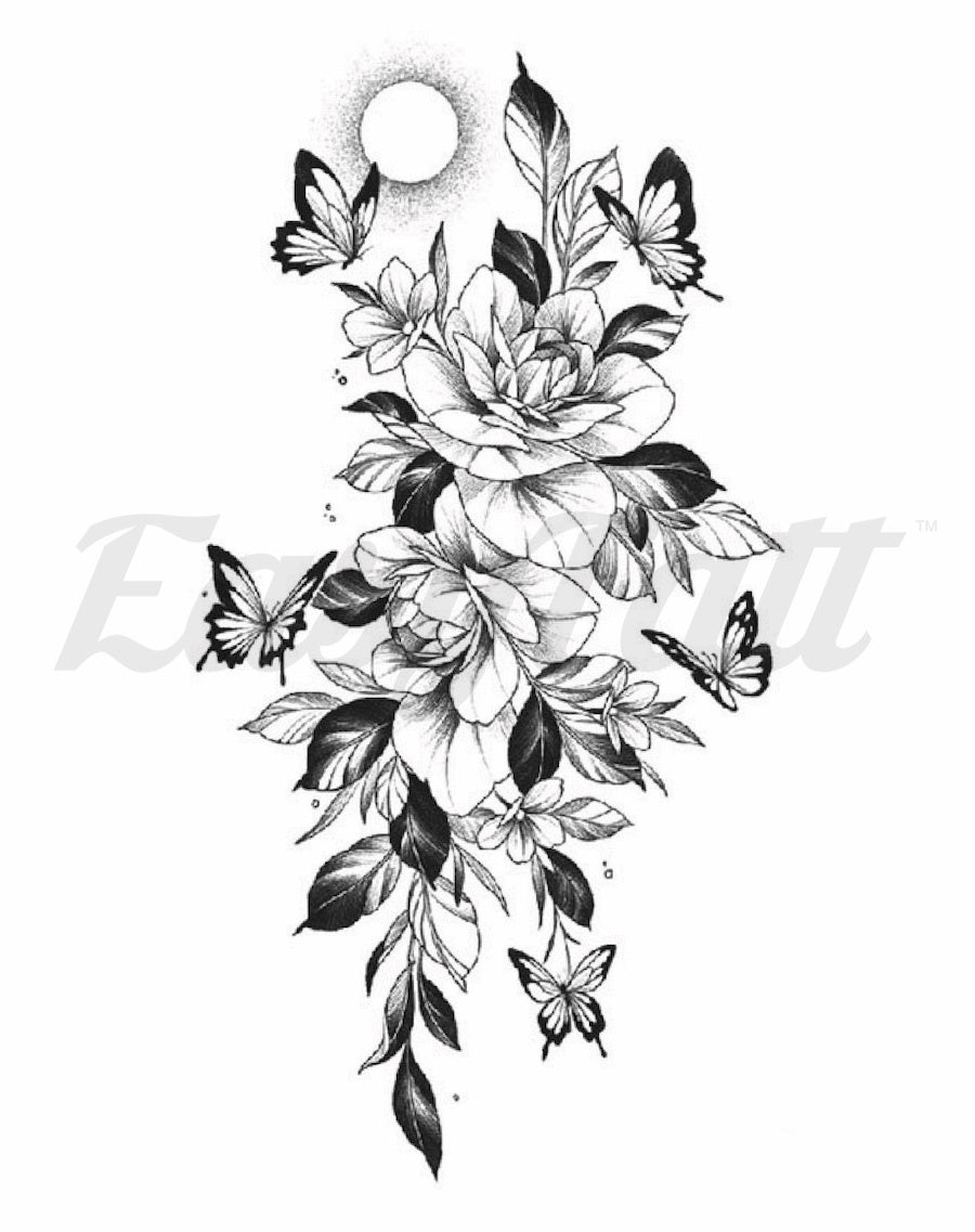 Butterfly Dance - Temporary Tattoo