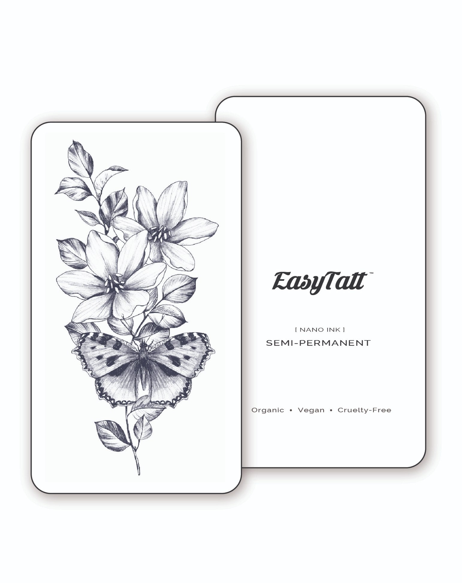 Butterfly Flower - Semi-Permanent Tattoo