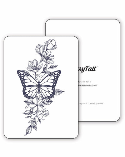 Butterfly Flower - Semi-Permanent Tattoo