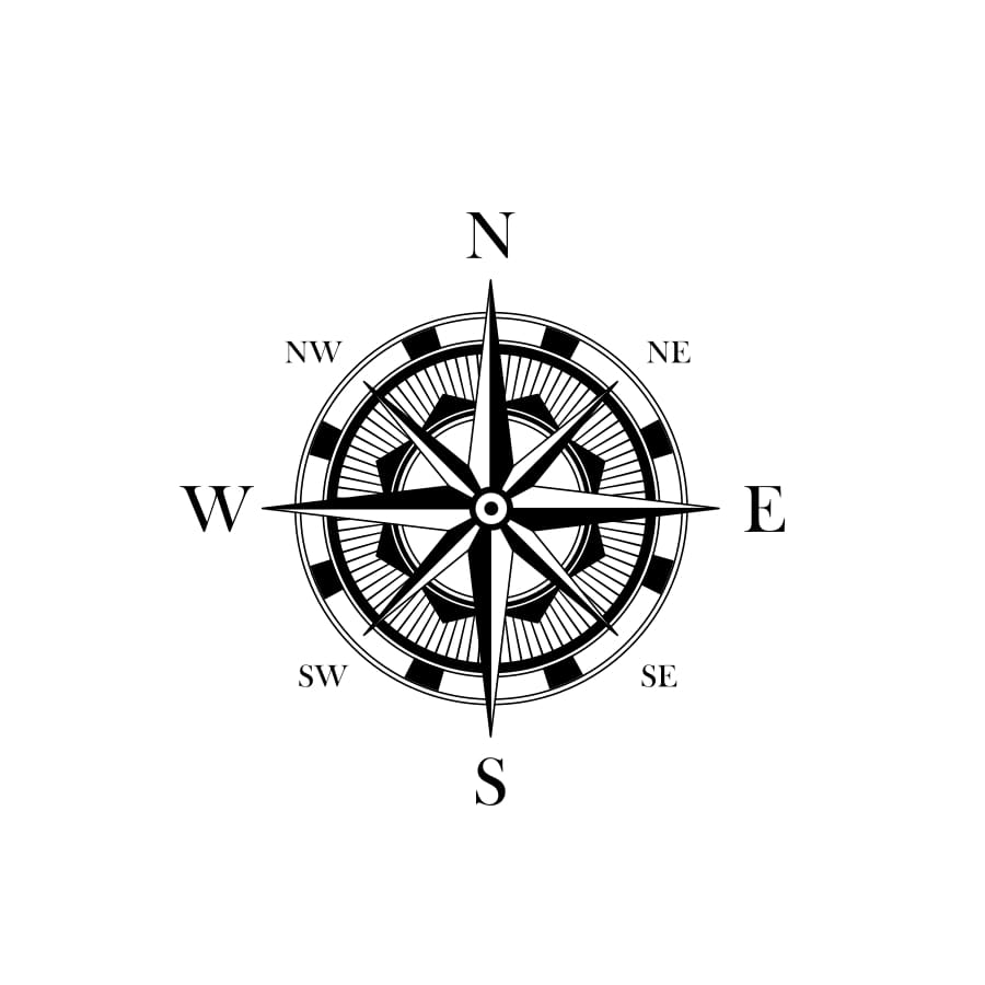 Compass - Temporary Tattoo