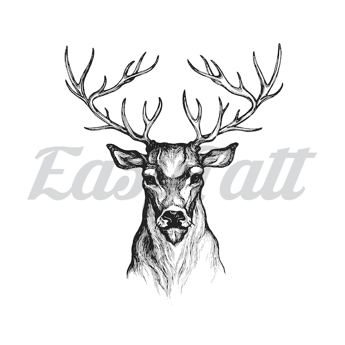 Deer Stag - Temporary Tattoo